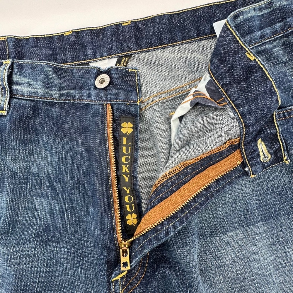 VTG Lucky Brand Jeans Mens 40 Regular Cotton Med Made in USA Gene Montesano